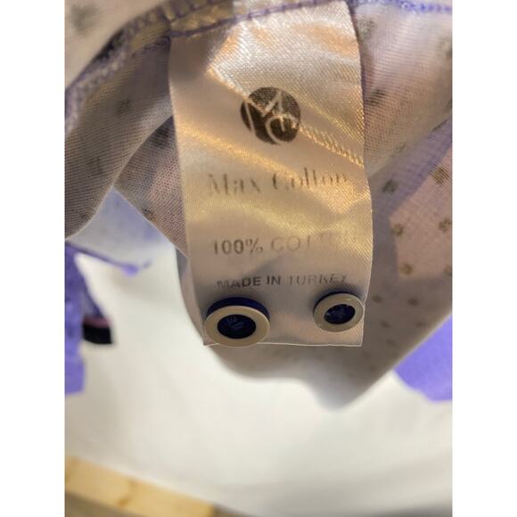 Men's Max Colton Purple Polka Dot Long Sleeve Casual Button Down 2XL - Picture 6 of 7